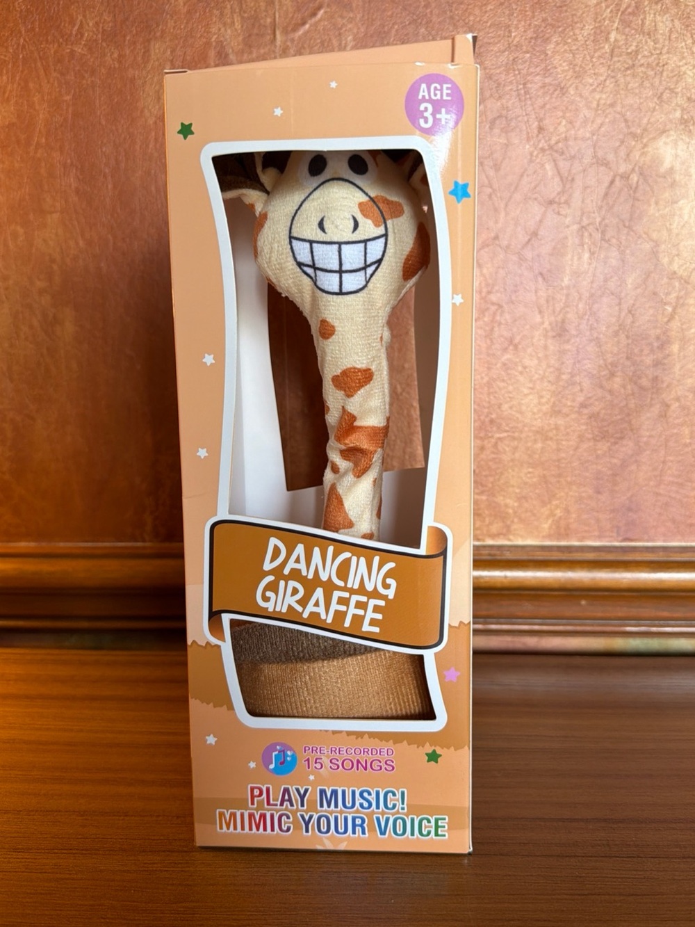 Dancing Giraffe Pre Recorded 15 Songs Plays Music Mimics Your Voice! New In Box!